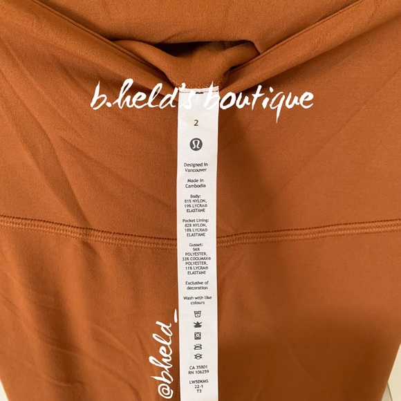 lululemon Groove Super HR Flared Pant Nulu Butternut Brown Size 2 New NWT - Picture 7 of 16